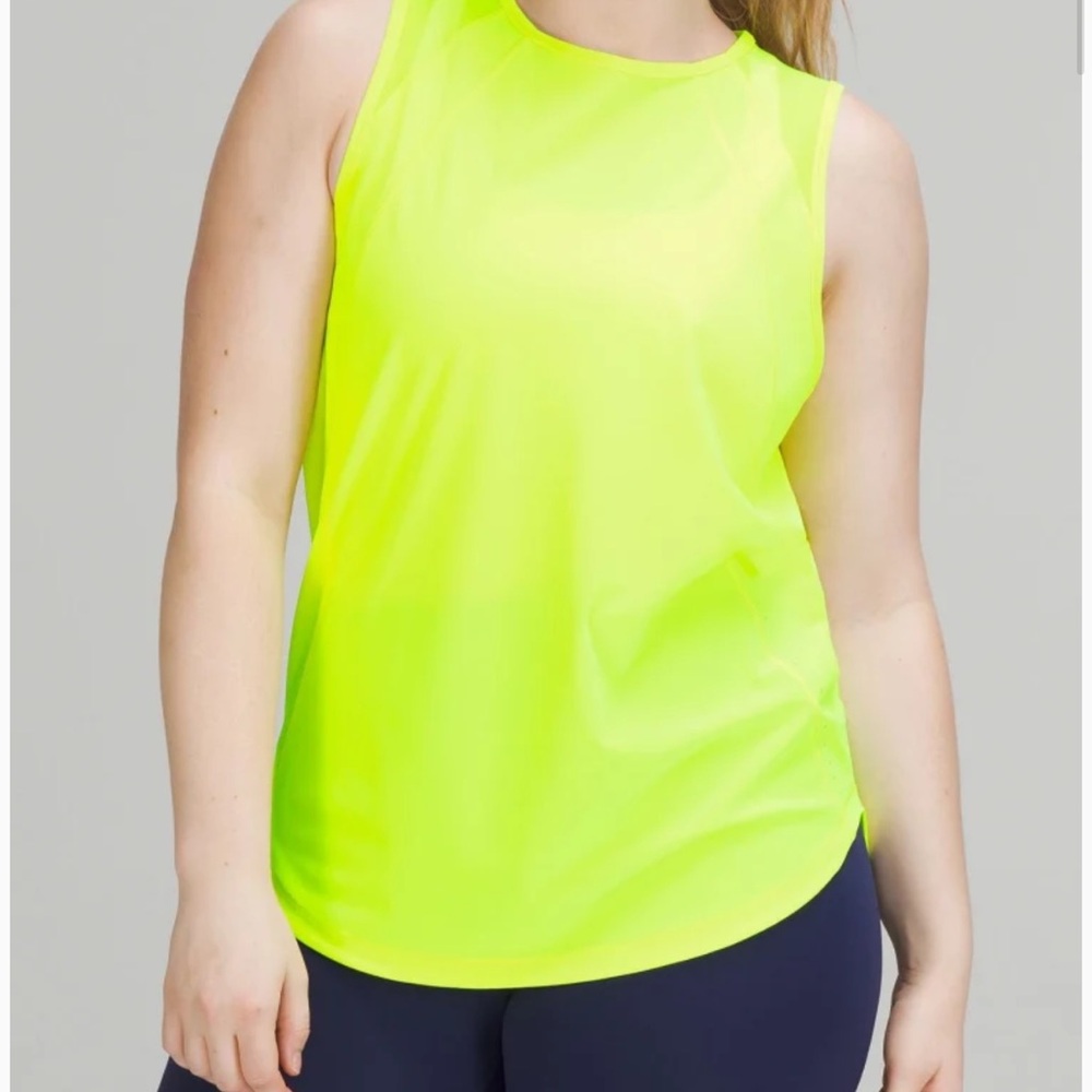 Lululemon Athletica Neon Green Tank Top